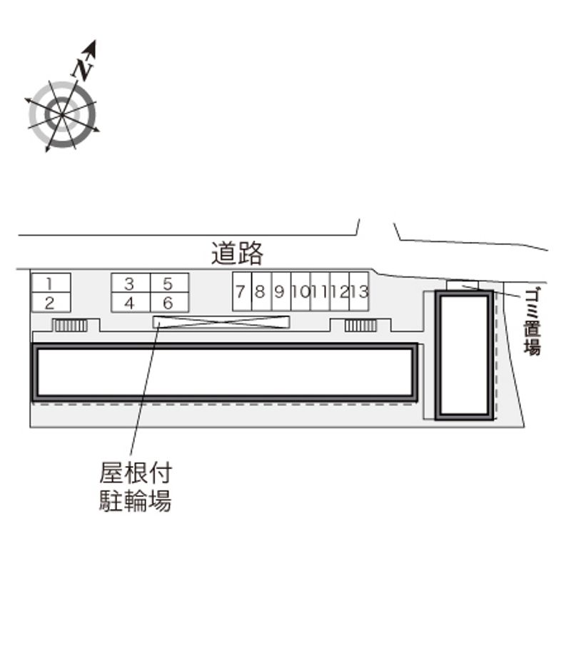 レオパレスミレア千里 配置図