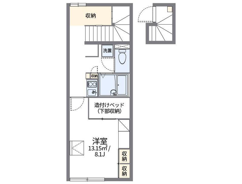 レオパレスプラージュ 間取図