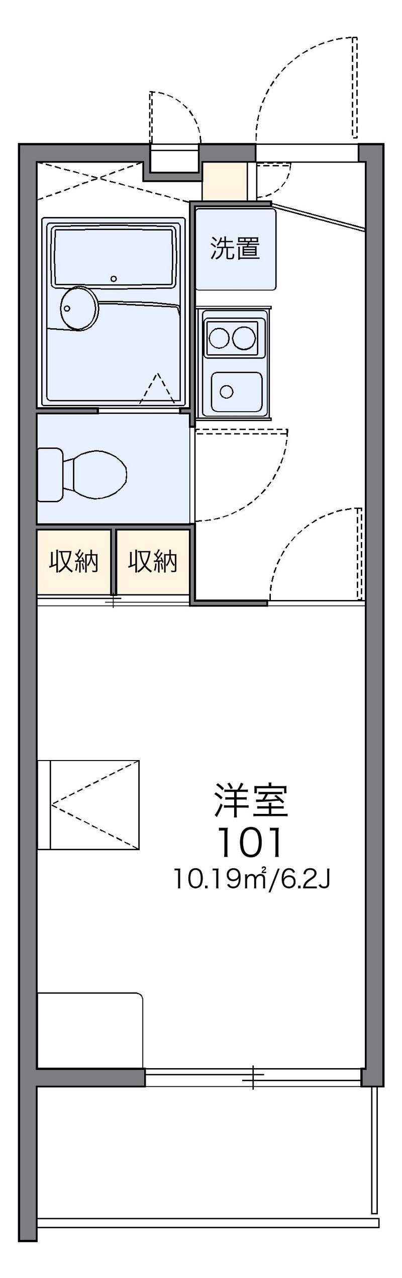 レオパレス富士見台 間取図