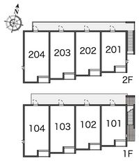 レオネクストＨＡＫＵＢＡⅡ 間取り配置図