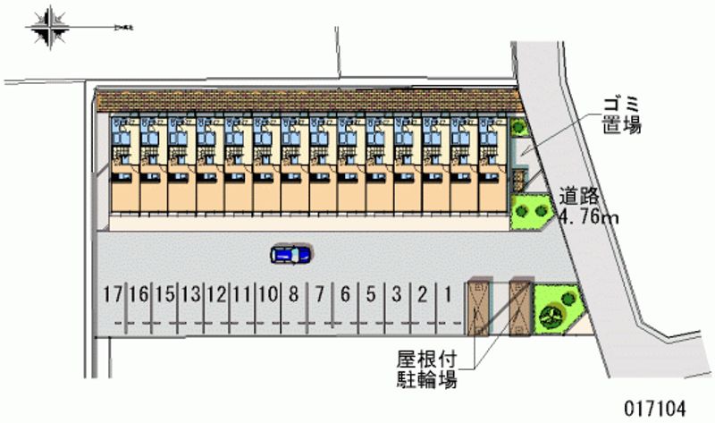 レオパレス新名 月極駐車場