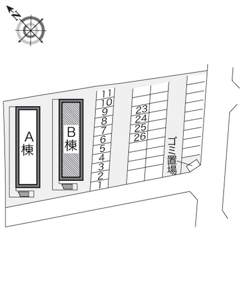 レオパレスグリーンドゥ 配置図