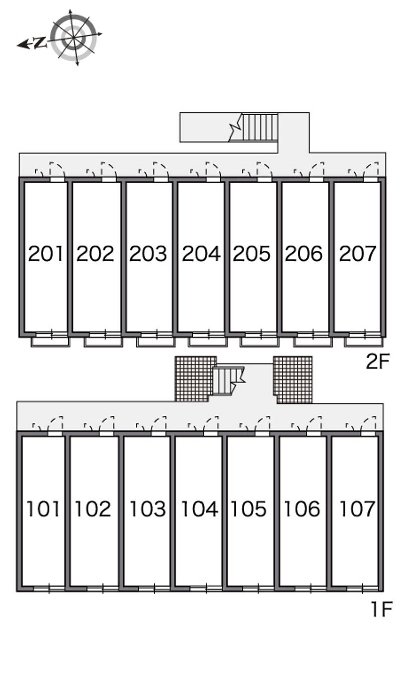 レオパレスウエストスプリングⅡ 間取り配置図