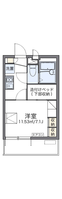 レオパレスやもと 間取り図