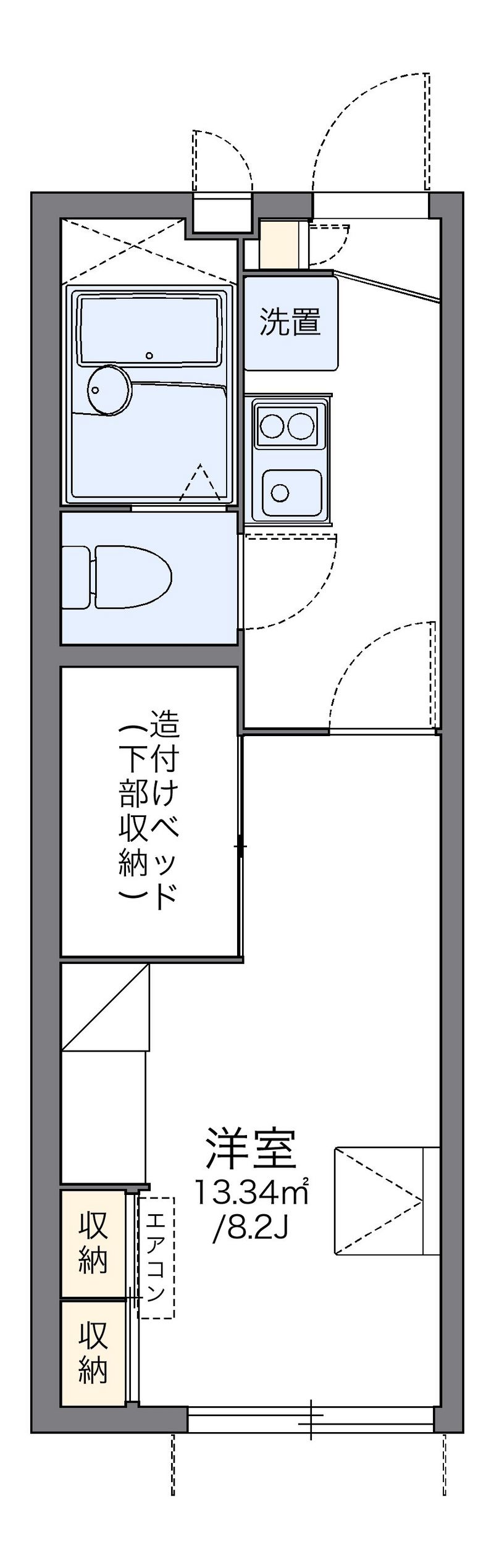 レオパレスパストラーレⅡ 間取図