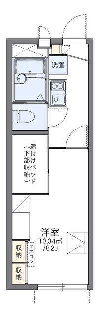 レオパレスパストラーレⅡ 間取り図