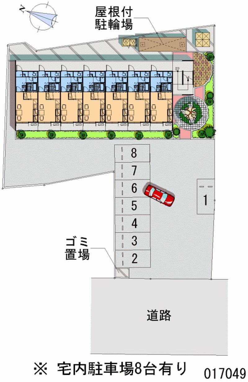 レオパレスかみはら通り 区画図
