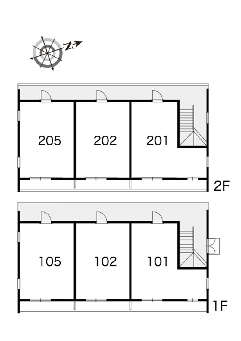 レオパレスストーンリバーⅡ 間取り配置図