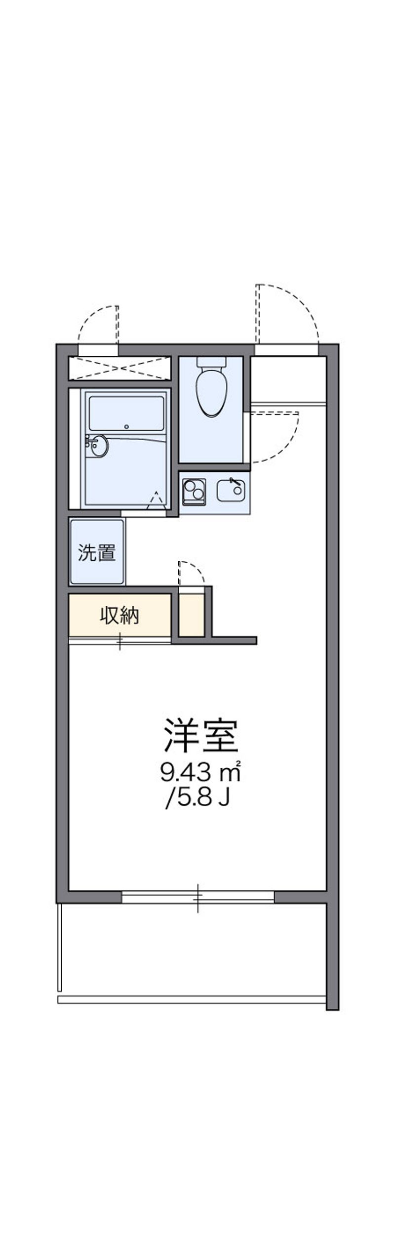 レオパレスコーポテラダ 間取り