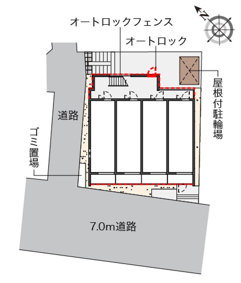 クレイノＹＫ岡村 配置図