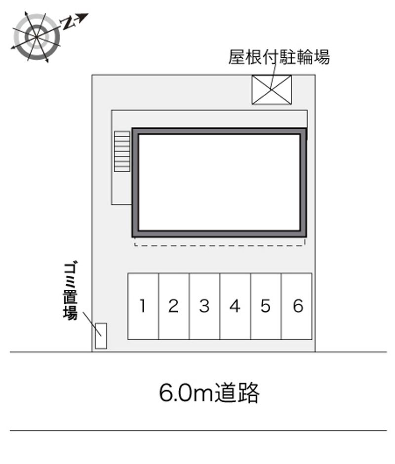 レオパレスささめヒルズ 配置図