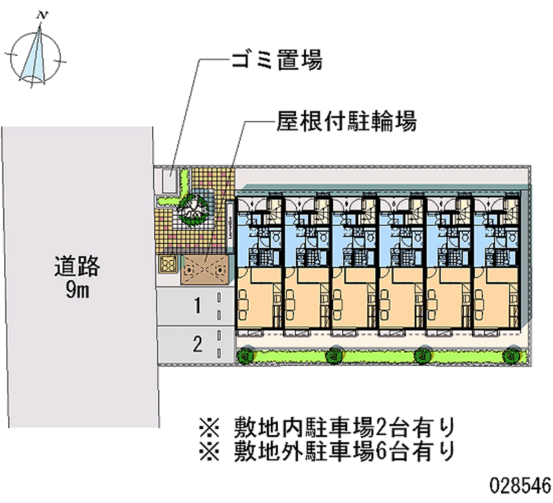 レオパレス上渡津 月極駐車場