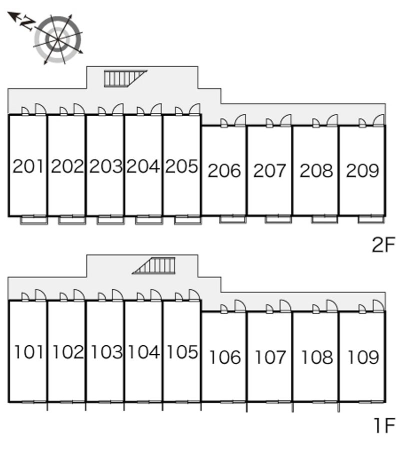 レオパレス昴５５５Ｆ 間取り配置図