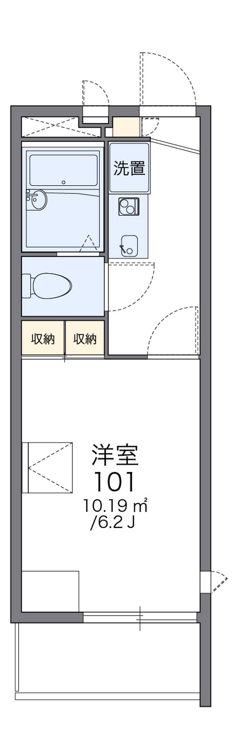 レオパレスゴールドフォルム 間取図