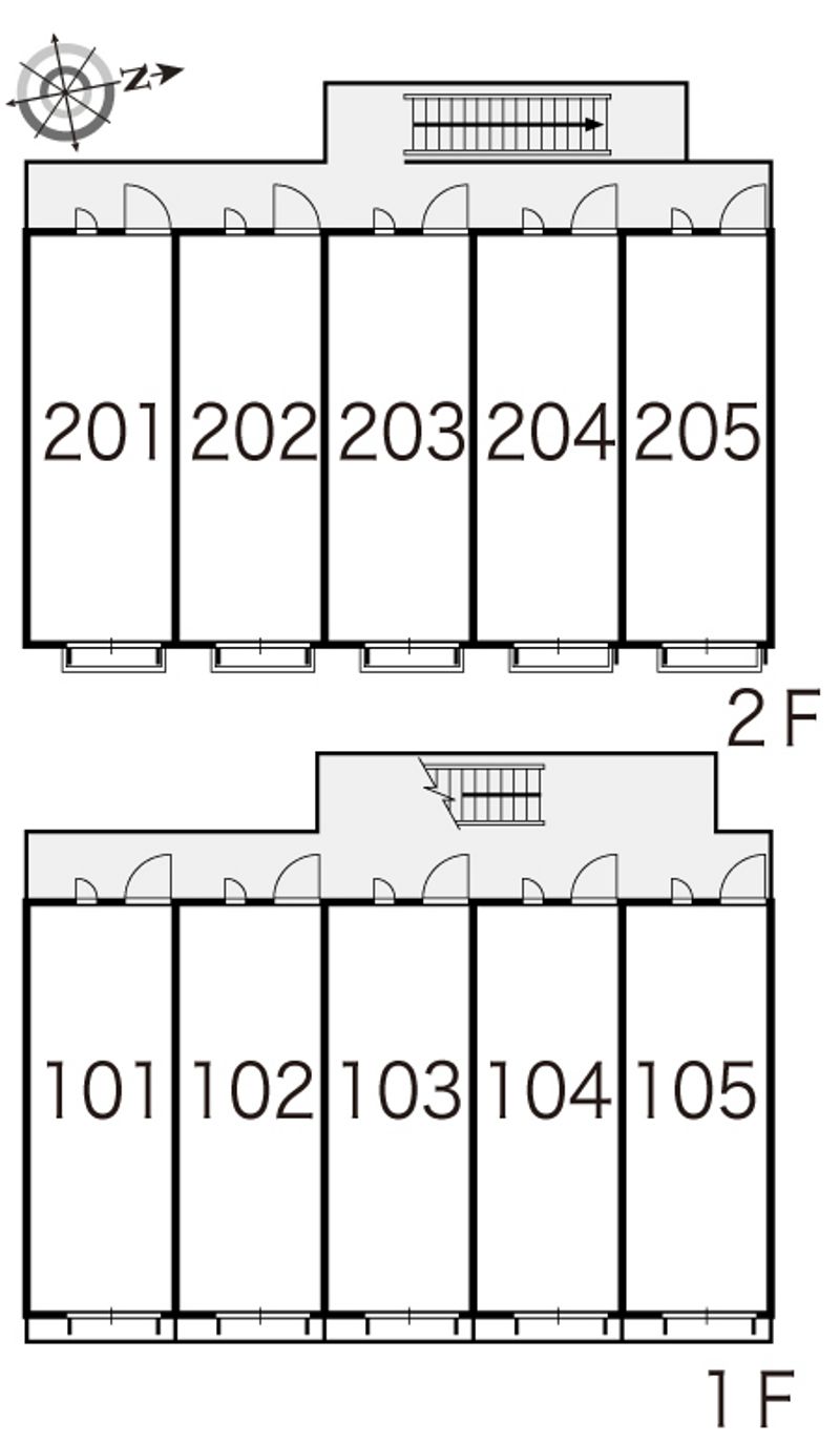 レオパレスフェレット 間取配置図