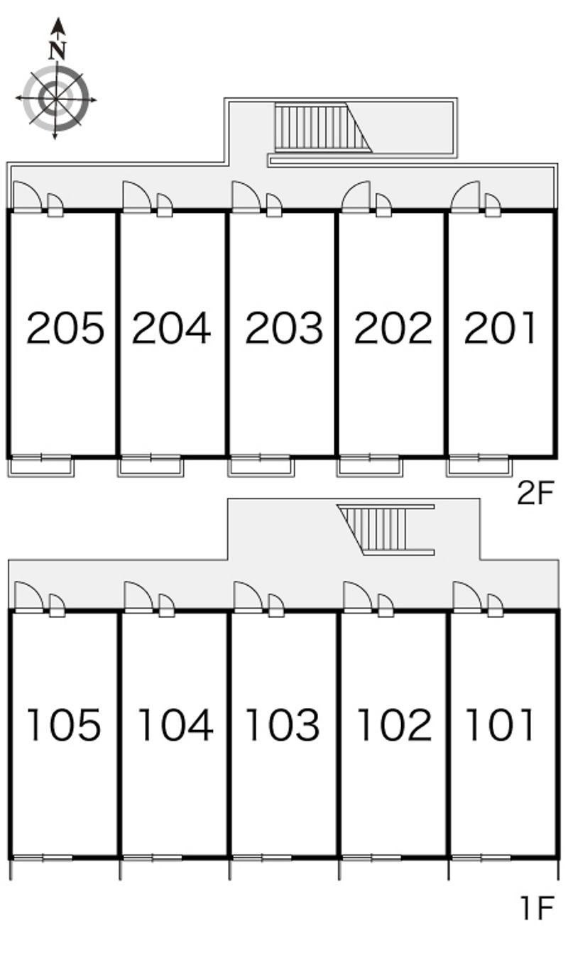 レオパレスＴＵＳＩＭＡ 間取配置図