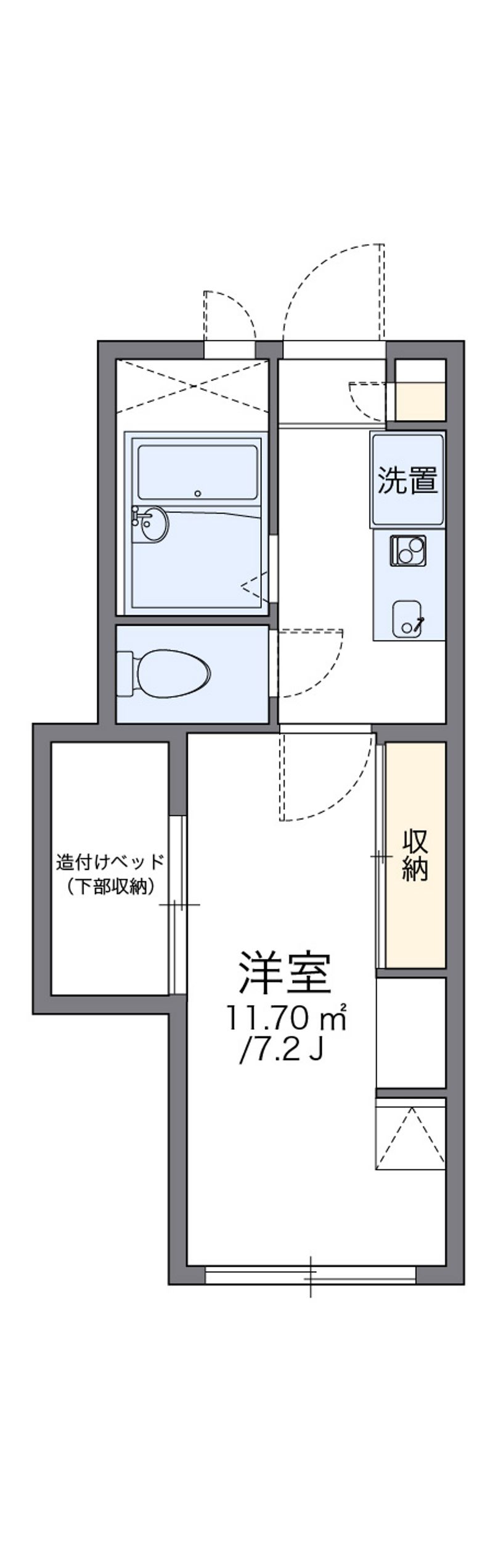 レオパレス駒場東大前 間取図