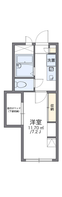 レオパレス駒場東大前 間取り図