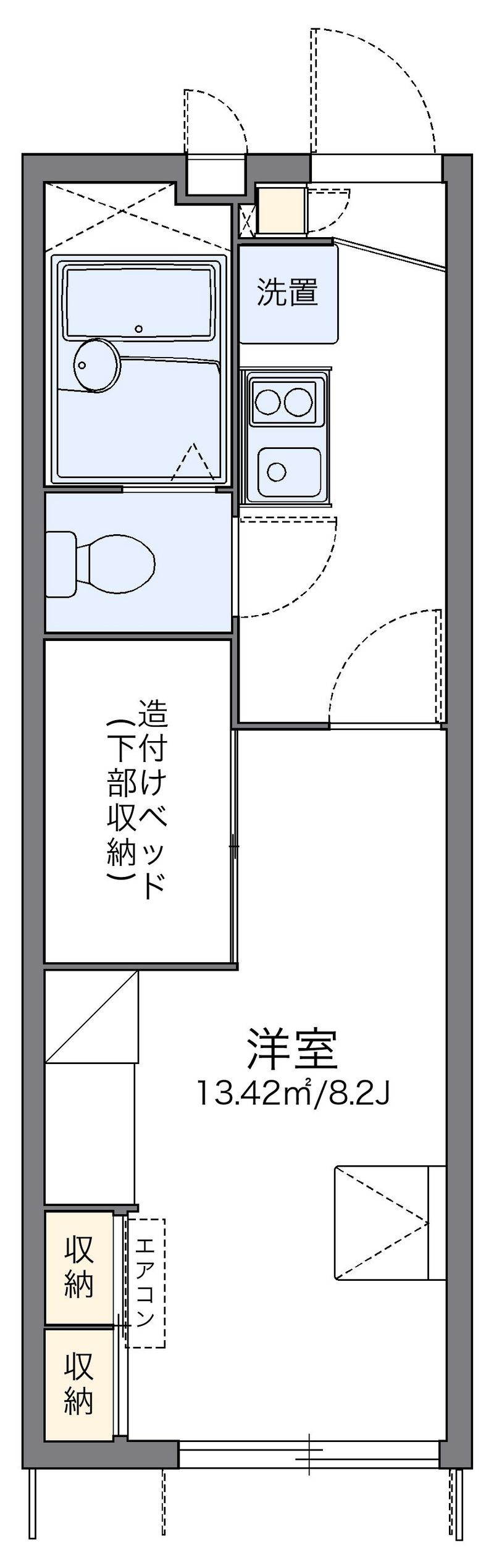 レオパレス護佐丸 間取図