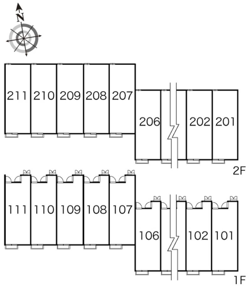 レオパレスリベェールＡＩ 間取配置図