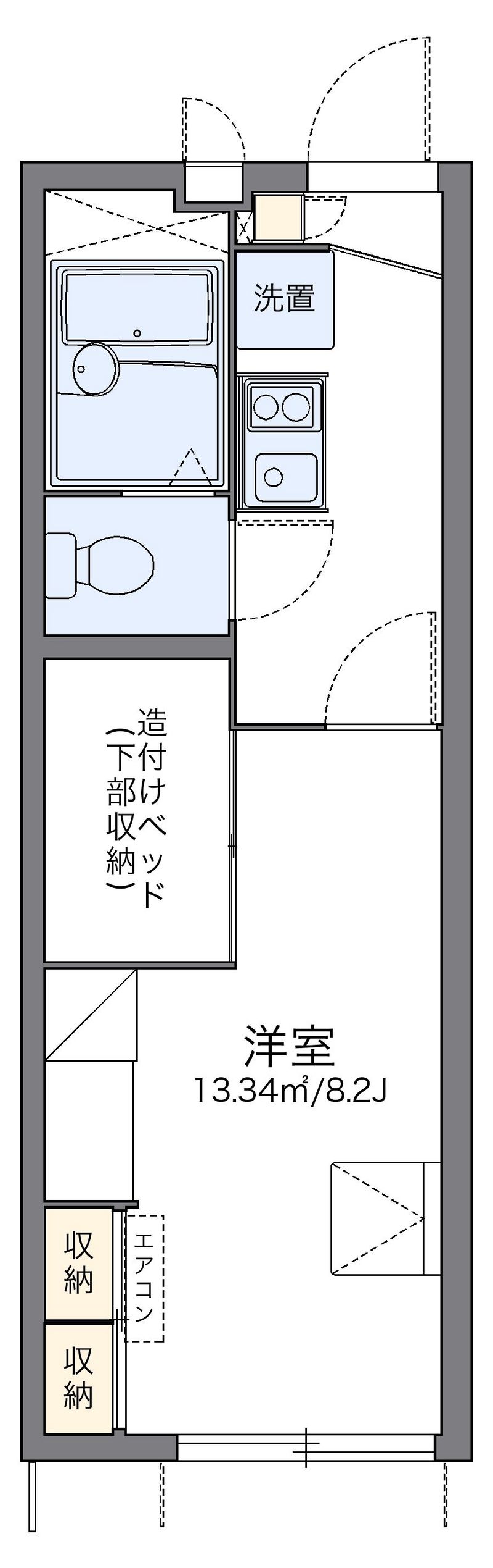 レオパレスオータム　Ⅴ 間取図