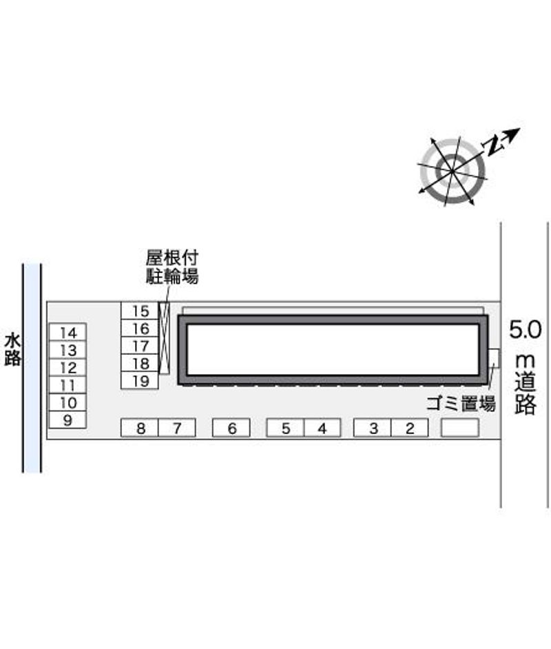 レオパレスＶｉｌｌａｇｅ 配置図