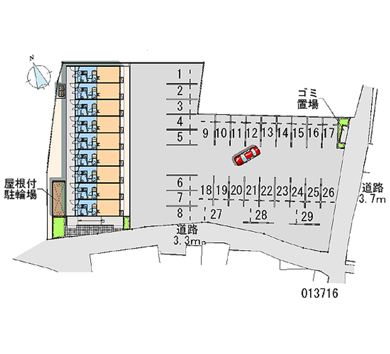 13716月租停車場