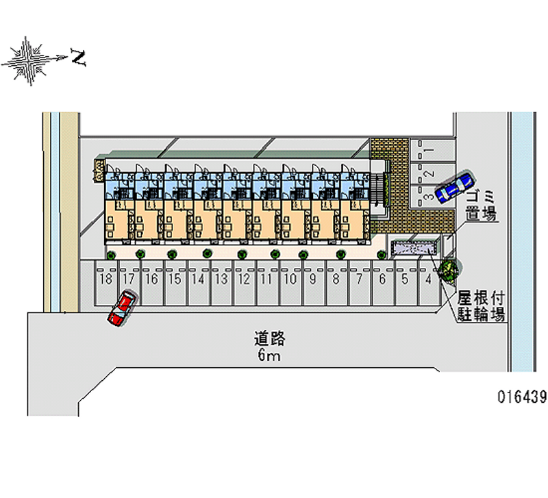 レオパレスディアコート 月極駐車場