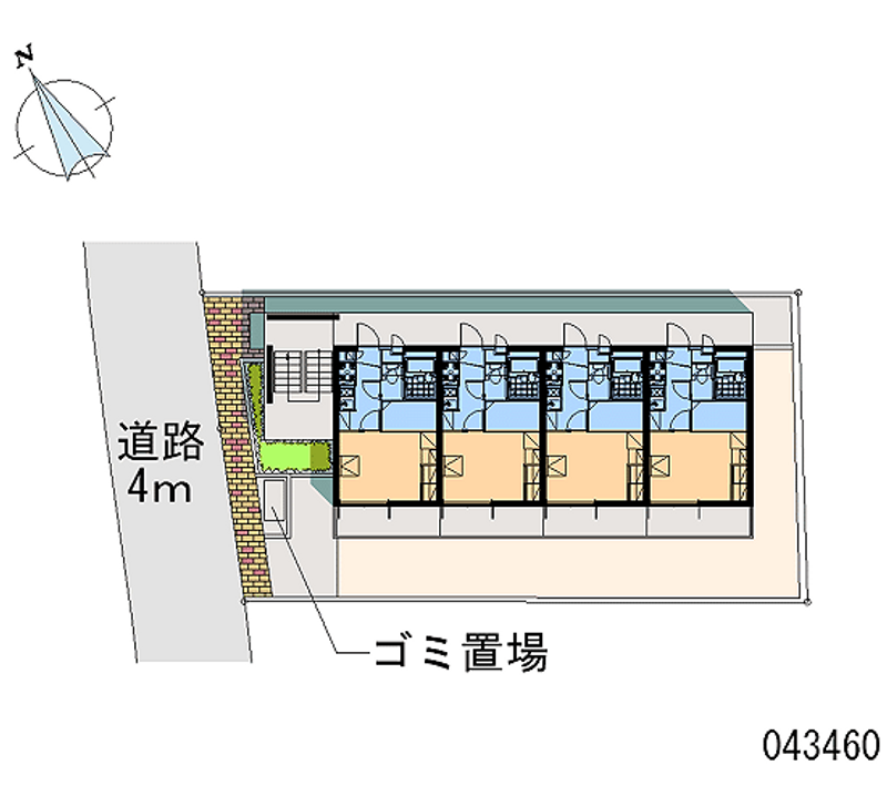 レオパレスファミール加賀 区画図