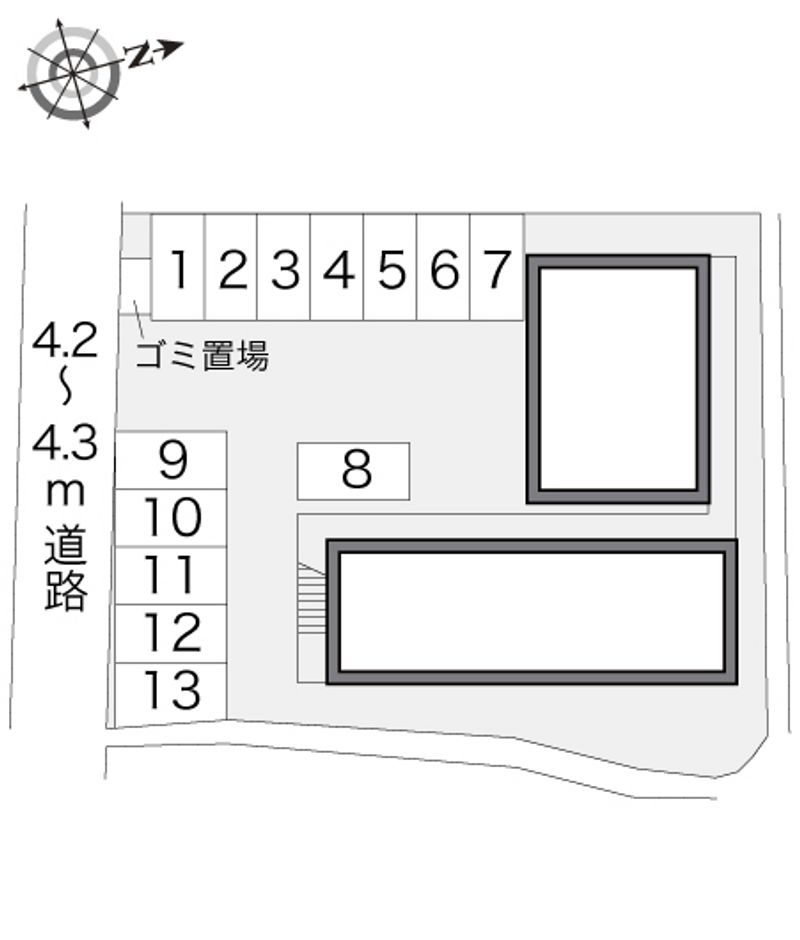 レオパレス富士見 駐車場