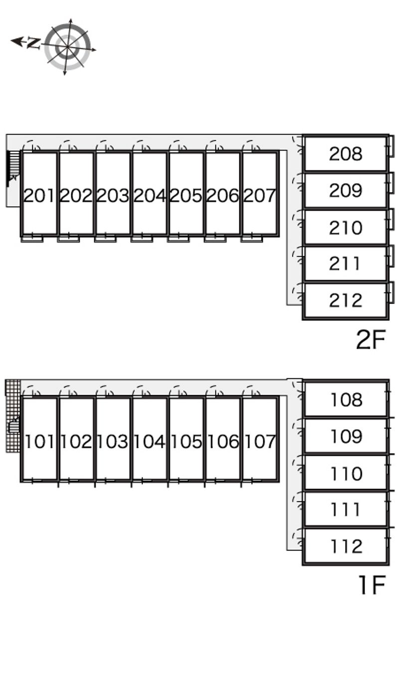 レオパレスＹＹグレース西脇 間取配置図