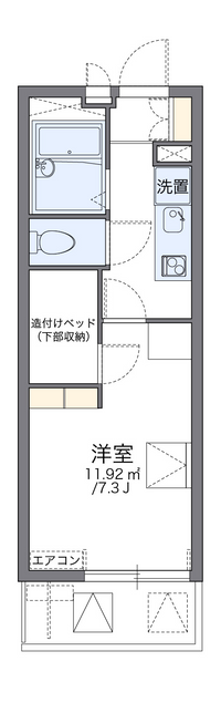 レオパレスコンフォート大津京 間取り図