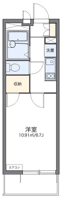 レオパレスアドバンス鶴見 間取り図