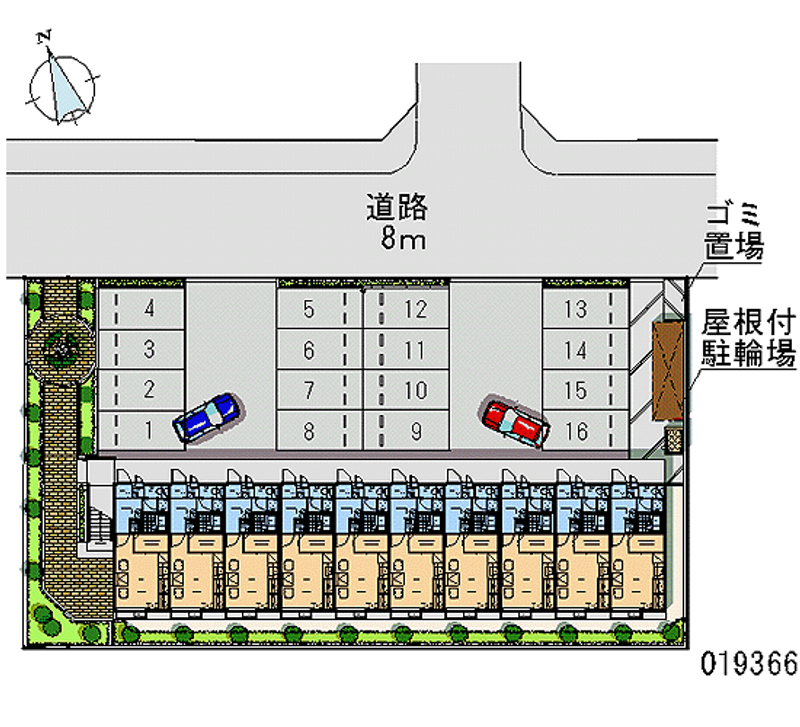 レオパレス中殿 月極駐車場