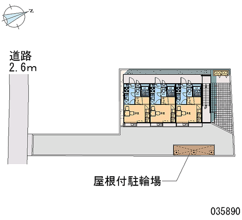レオパレスフォレストⅠ 区画図