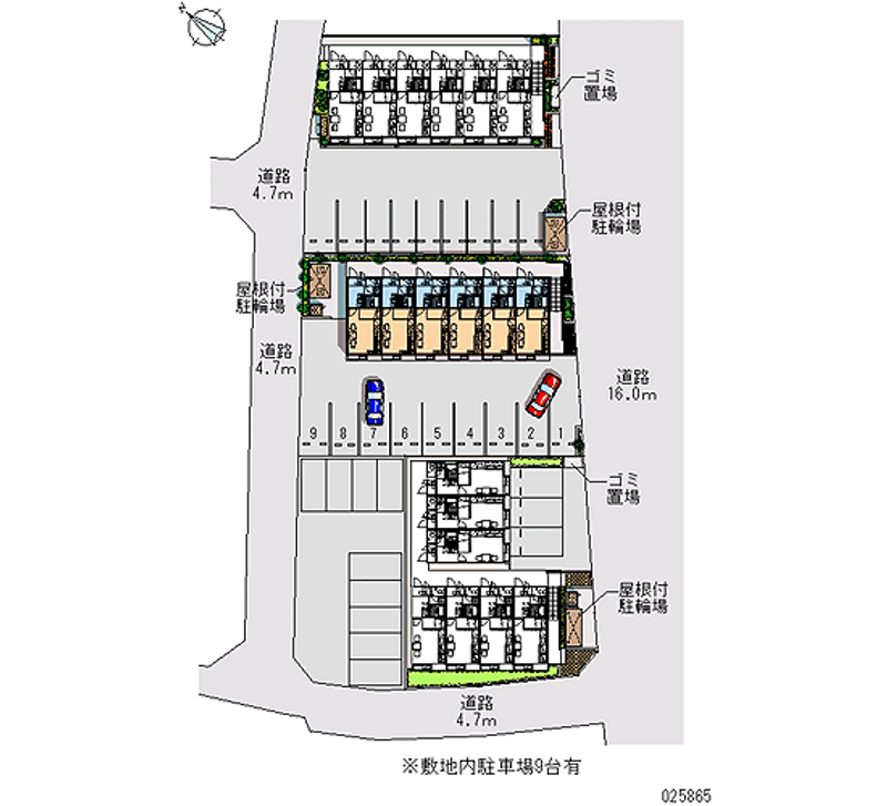 25865 Monthly parking lot