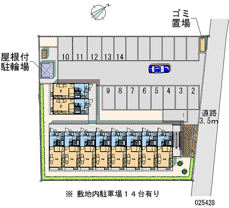 レオパレスサーシャ 月極駐車場