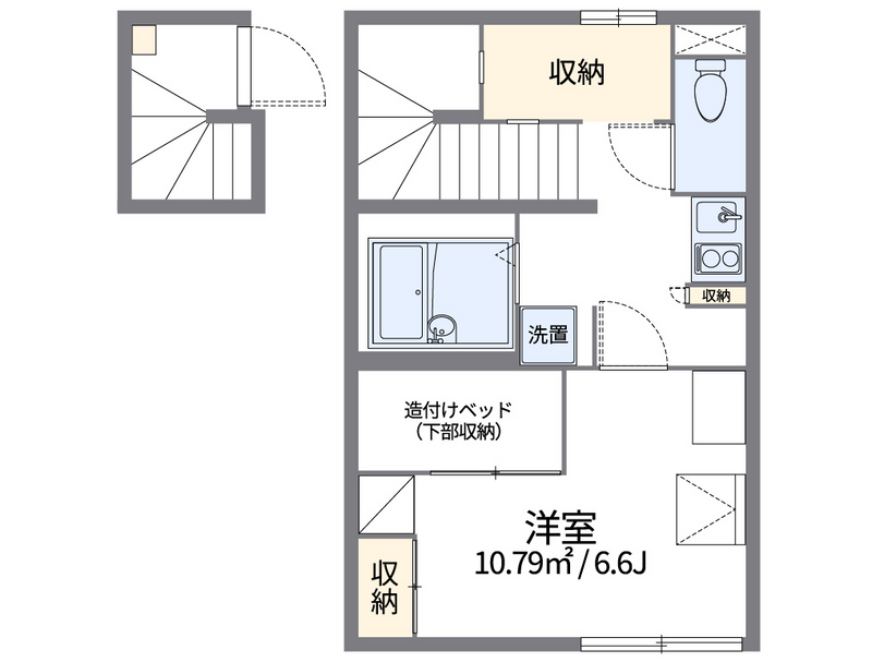 レオパレスアイビーコート８Ⅱ 間取図