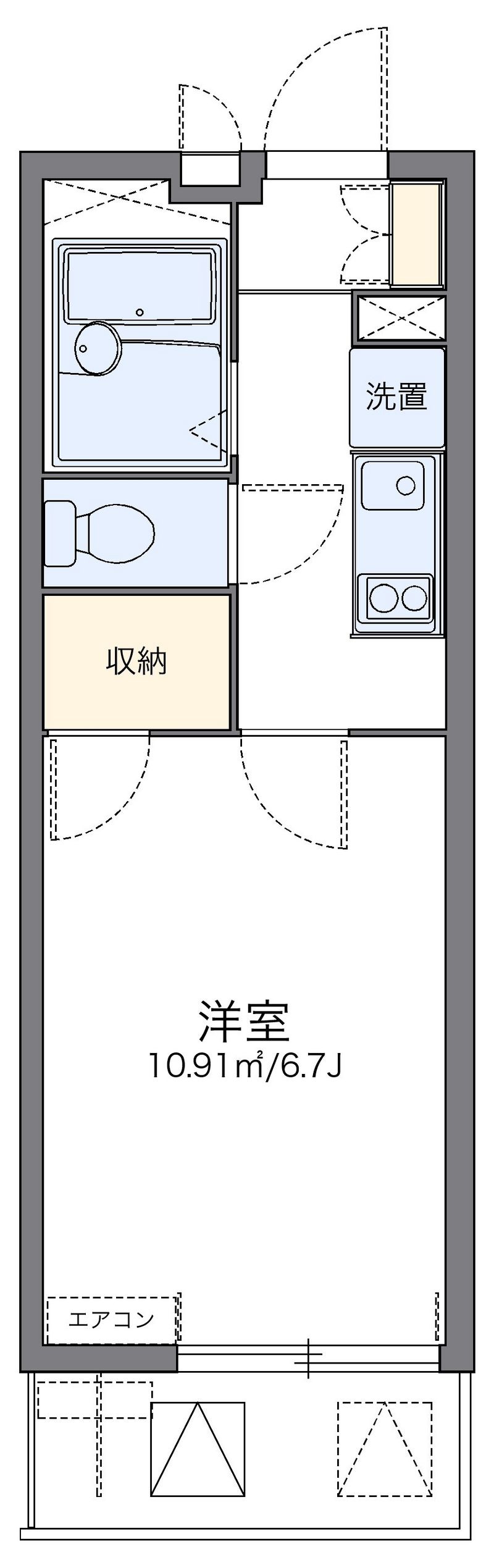 レオパレスブランシェ 間取図