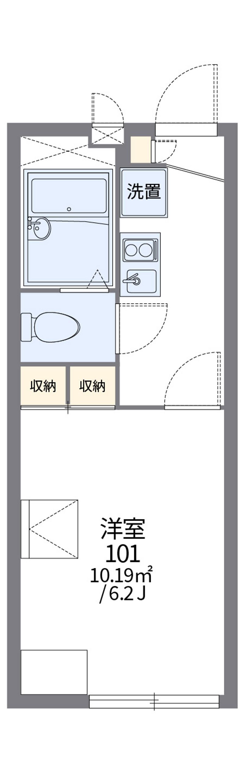 レオパレスグランヒル 間取図