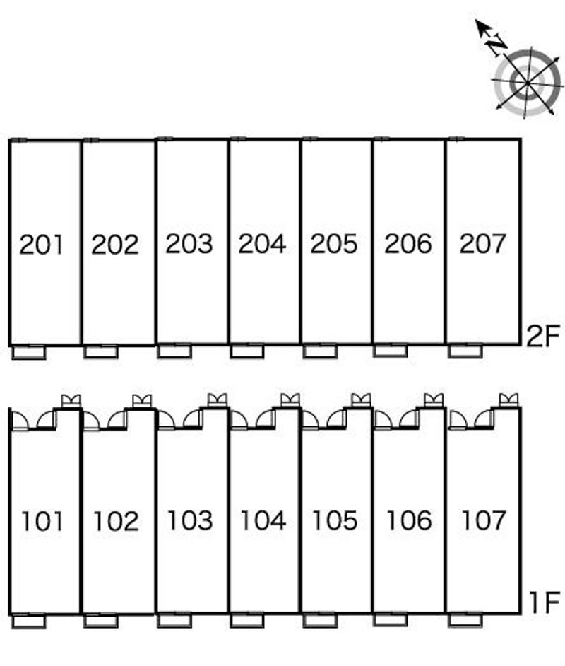 レオパレス望町 間取り配置図