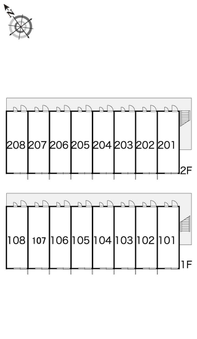 レオパレスメルシー市場 間取配置図