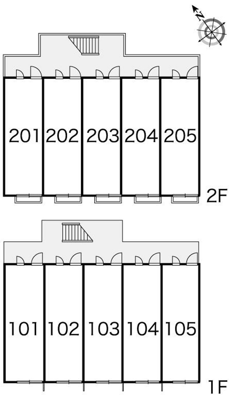 レオパレスサンマリーⅡ 間取り配置図