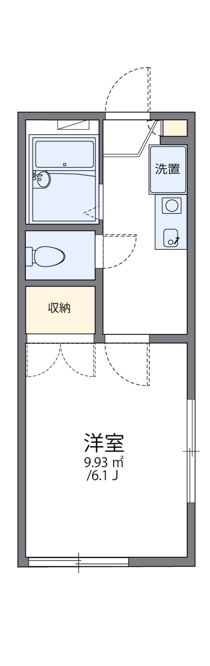 レオパレス東野 間取り