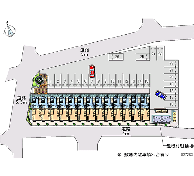 レオパレス矢崎 月極駐車場