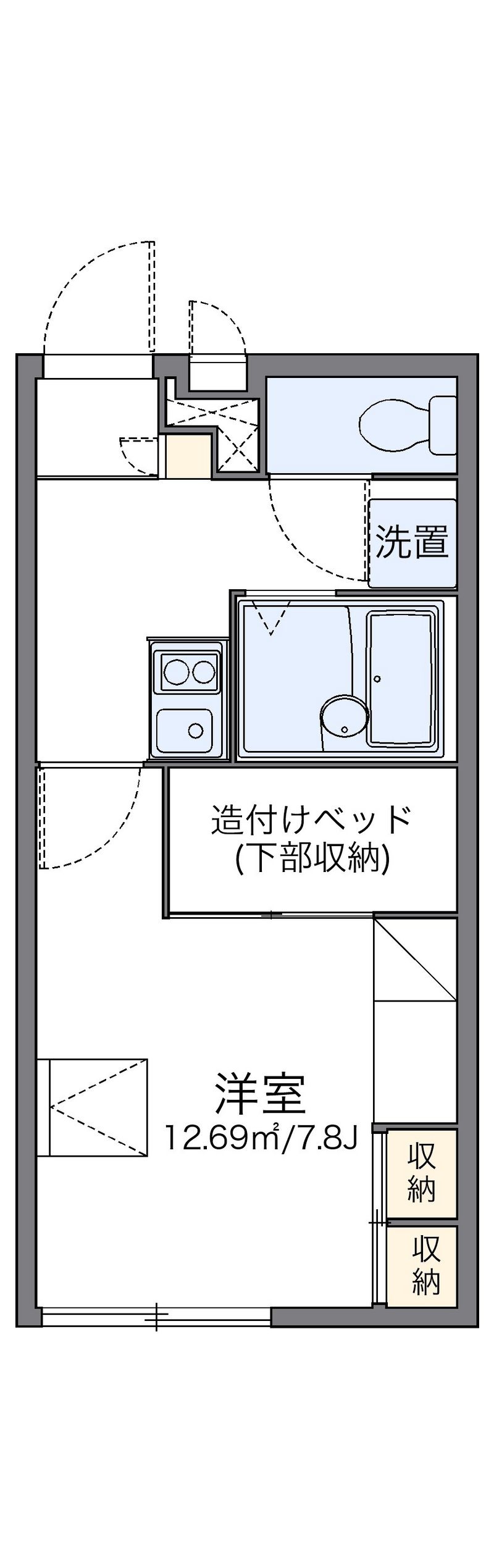 レオパレスアメニティ 間取図
