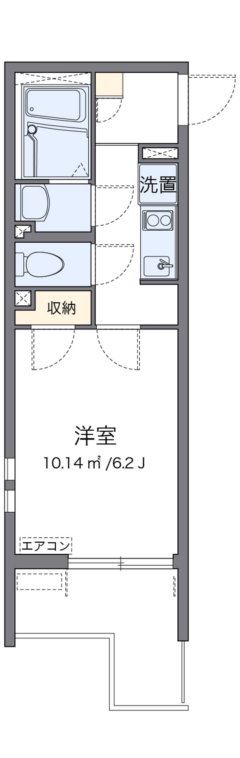 クレイノＫＩＹＯＭＩ 間取図