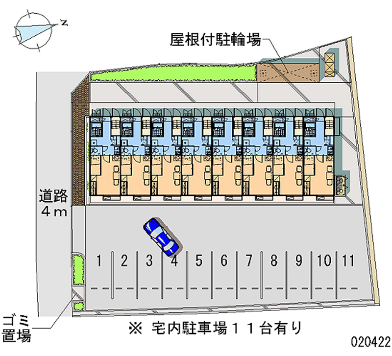 20422 bãi đậu xe hàng tháng