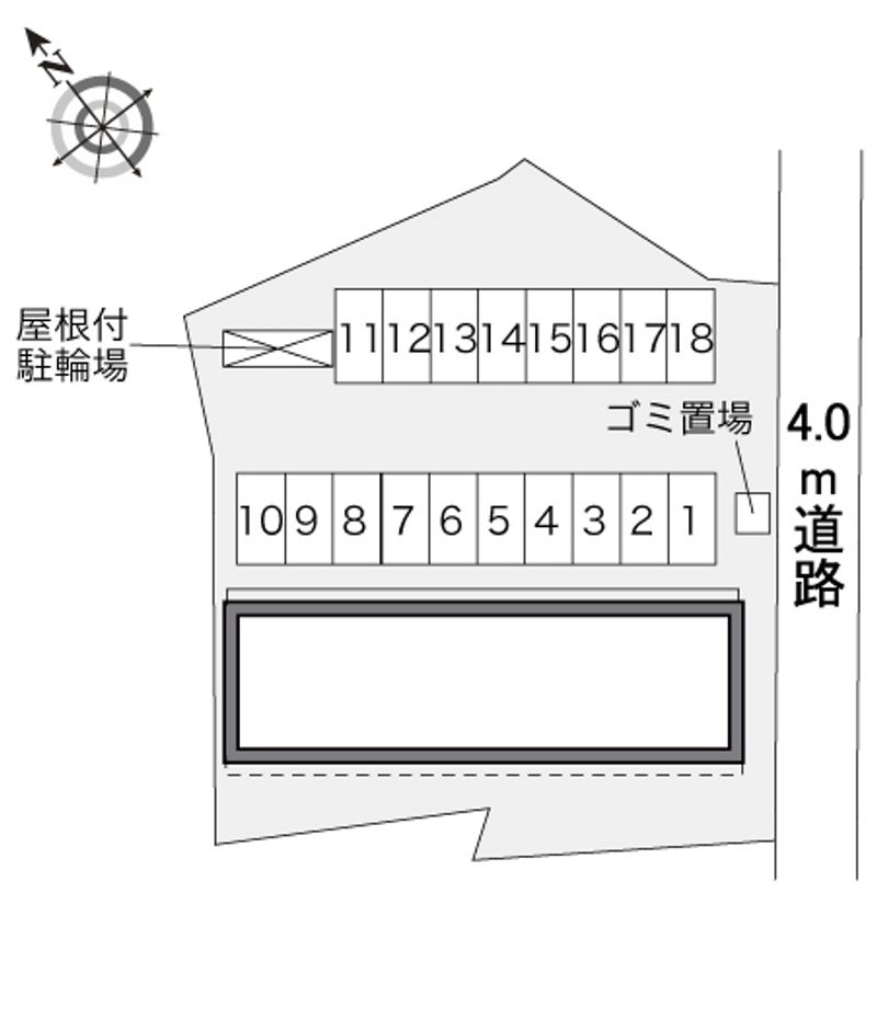 レオパレスＲｏｓｅｔｔｅ 駐車場