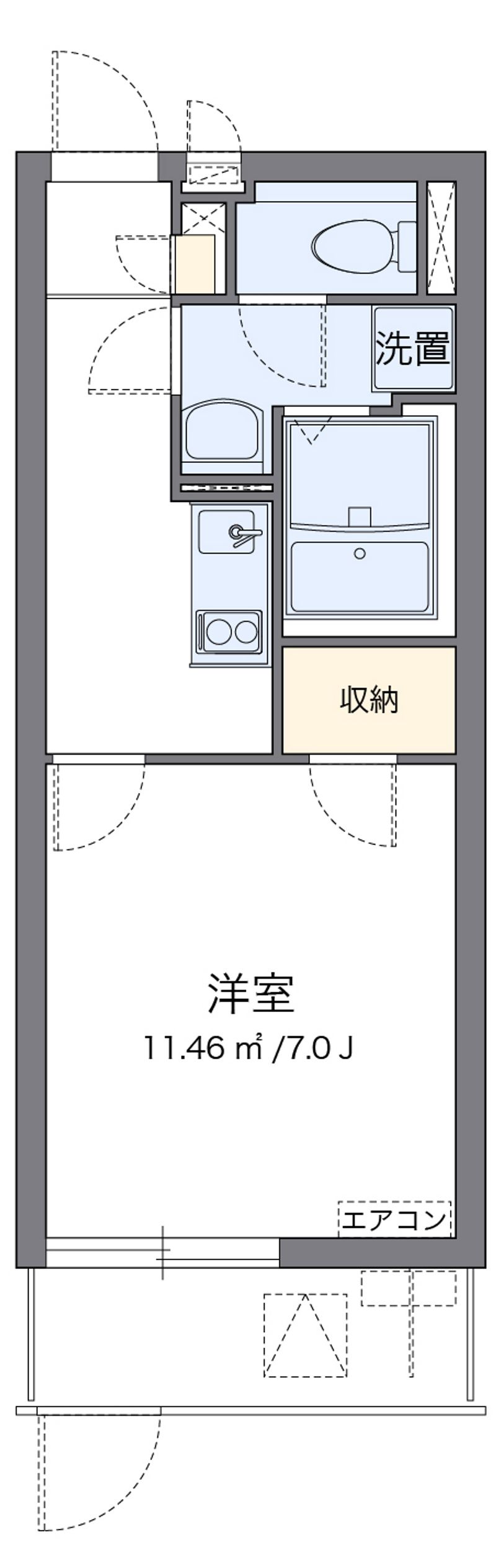 クレイノ粉浜 間取り
